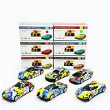 OBL901760 - 6 COASTING GRAFFITI RACING CARS 1:64
