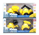 OBL901856 - ABS回力卡通工程车