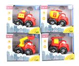 OBL901860 - ABS回力卡通消防车