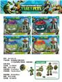 OBL902210 - 忍者神龟带投影+武器+面具+小只忍者神龟