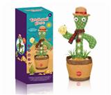 OBL902472 - 俄文版跳舞仙人掌(带花草、带七彩灯光)