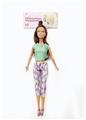 OBL902609 - 11 INCH JOINT BLACK SKIN YOGA BARBIE DOLL BODY