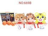 OBL904880 - 3 ZHUANG QQ ANIMAL BASKETBALL BOARD SET