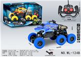 OBL905206 - 6X4四驱仿真鲨鱼攀爬四通遥控车（包3.7V锂电，USB充电线）