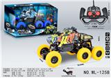 OBL905207 - 6X4四驱涂鸦鲨鱼攀爬四通遥控车（包3.7V锂电，USB充电线）