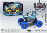 OBL905209 - 4X4鲨鱼涂鸦四通攀爬遥控车（包3.7V锂电，USB充电线）