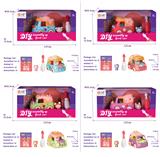 OBL907092 - 女孩拼装车甜品款单只盒装-2(4款混装)
