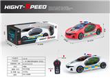 OBL907715 - 1：18 不包电 二通 宝马 警车 遥控车+3D灯光