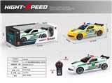 OBL907718 - 1：18 不包电 二通 大黄蜂 警车 遥控车+3D灯光
