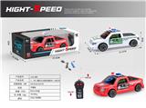 OBL907733 - 1：18 包电 二通 的士头 警车 遥控车+3D灯光