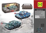 OBL907832 - 1：20四通灯光音乐遥控坦克 （无包电）