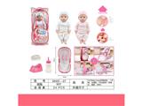 OBL908875 - 16寸搪胶PS注塑身，babyhuan活眼娃娃带喝水/撒尿，6声IC