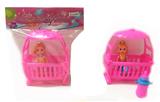 OBL909151 - 3寸小芭比配荷叶亭+奶瓶