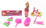 OBL909235 - 3寸小芭比配6件套
