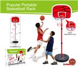 OBL911765 - Metal hoop vertical basketball stand 3-section 13cm basketball