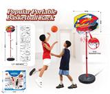 OBL911773 - Metal hoop vertical basketball stand 3-section 13cm basketball