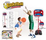 OBL911784 - Quad-footed vertical metal frame two sections 15 centimeters basketball