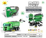 OBL911872 - 大工具盒声光惯性拆装工程车(扫地车)124PCS