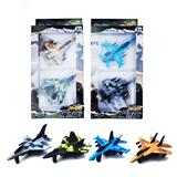 OBL912297 - 4款合金回力迷彩战斗飞机