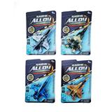 OBL912310 - 4款合金回力迷彩战斗飞机