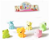 OBL913551 - 搪胶动物套浴
室玩具