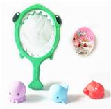 OBL913557 - 搪胶海洋动物
配渔捞浴室玩
具（可喷水）