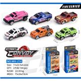 OBL913629 - 合金滑行皮卡车3只装