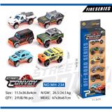 OBL913647 - 合金滑行越野车6只装