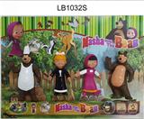 OBL914071 - 4.5-6寸玛莎与熊公仔4只散装1款