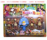 OBL914147 - 3-3.7寸玛莎和熊 5只排装