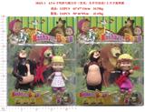 OBL914161 - 4.5-6寸玛莎与熊公仔（发光，头手可活动）2只卡装2款