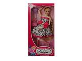 OBL915459 - 11.5 inch solid 12 joint fashion skirt Barbie with small balloons and small bags