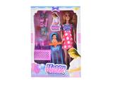 OBL915464 - 11.5 inch live-in belly Barbie with family baby kit accessories