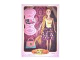 OBL915476 - 11.5 inch live hand long hair public fashion skirt Barbie with handbag