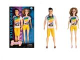 OBL915495 - 11.5 inch live-handed fashion couple Barbie with small camera 2 one box