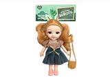 OBL915564 - 6 inch solid 12 joints real little Lori 3D real eye drops with a small bag