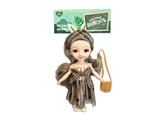 OBL915566 - 6 inch solid 12 joints real little Lori 3D real eye drops with a small bag