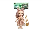 OBL915568 - 6 inch solid 12 joints real little Lori 3D real eye drops with a small bag