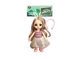 OBL915593 - 6 inch solid 12 joints real little Lori 3D real eye drops with a small bag