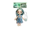 OBL915594 - 6 inch solid 12 joints real little Lori 3D real eye drops with a small bag