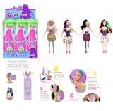 OBL915632 - 2nd generation 11.5 inch real Avatar color-changing Barbie. With 5 different surprise accessories, doll 360 degree rotation, 4 random mix 6PCS
