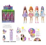 OBL915642 - 2nd generation 11.5 inch real Avatar color-changing Barbie. With 5 different surprise accessories, doll 360 degree rotation, 4 random mix 6PCS