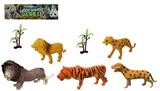 OBL918506 - 3-6寸PVC野生动物套装7pcs
野生动物5pcs,树2pcs