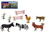 OBL918517 - 3-6寸PVC家禽动物套装9pcs
家禽动物5pcs,树2pcs,围栏2pcs