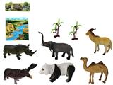 OBL918530 - 3-6寸PVC野生动物套装9pcs
野生动物6pcs,树2pcs,地图1pcs