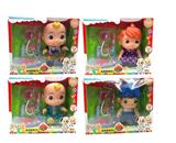 OBL919209 - 14寸搪胶cocomelon超级宝贝带4首主题音乐和圣诞主题音乐4款不同主题人物混装带听诊器小医生器材配件