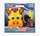 OBL919310 - Backpack 10 water gun 8.4" giraffe backpack water gun