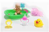 OBL920044 - 搪胶娃娃配浴盆套装
