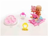 OBL920052 - 搪胶娃娃配婴儿摇椅套装