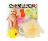 OBL920063 - 搪胶娃娃配洗澡过家家套装